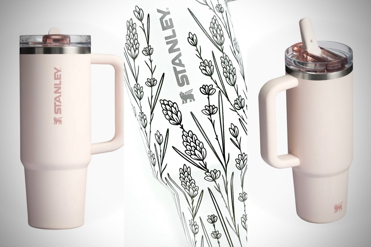 'Peace, Love, & Lavender' - Quencher ProTour Flip Straw