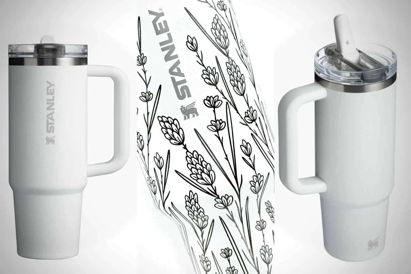 'Peace, Love, & Lavender' - Quencher ProTour Flip Straw