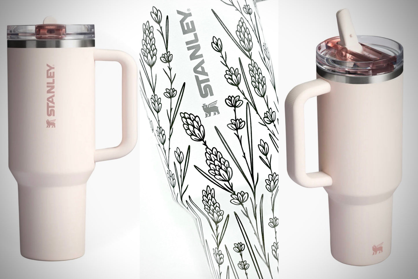 'Peace, Love, & Lavender' - Quencher ProTour Flip Straw