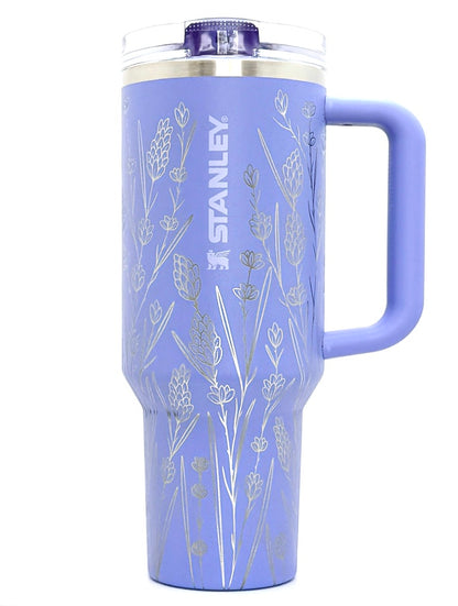 'Peace, Love, & Lavender' - Quencher ProTour Flip Straw