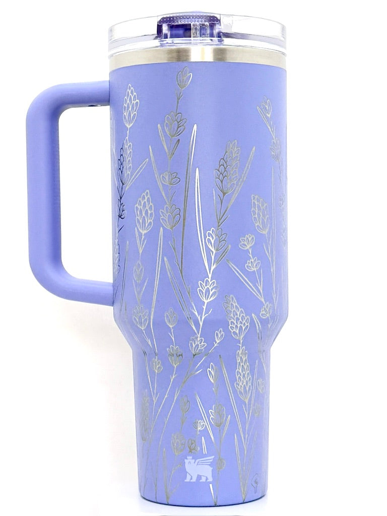 'Peace, Love, & Lavender' - Quencher ProTour Flip Straw